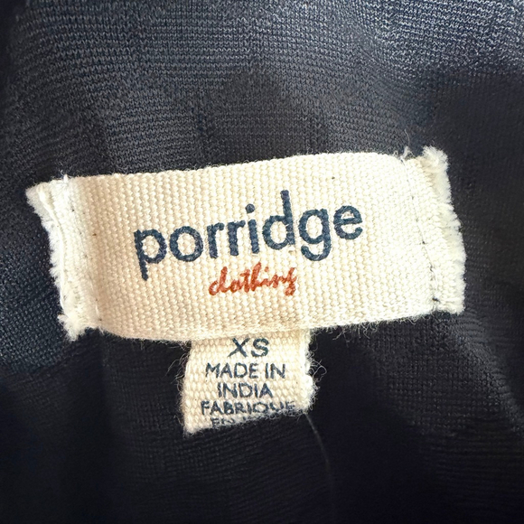 Anthropologie Porridge Black Textured Sweatshirt XS NEW with tags - Picture 5 of 7